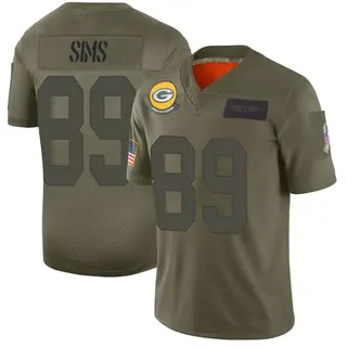 Green Bay Packers Men's Ben Sims Limited 2019 Salute to Service Jersey - Camo