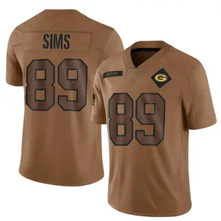 Green Bay Packers Men's Ben Sims Limited 2023 Salute To Service Jersey - Brown