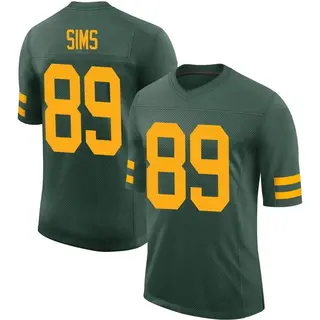 Green Bay Packers Men's Ben Sims Limited Alternate Vapor Jersey - Green