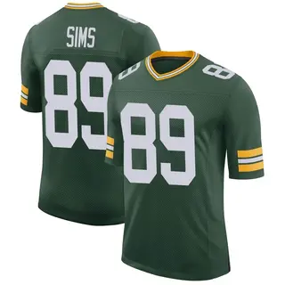 Green Bay Packers Men's Ben Sims Limited Classic Jersey - Green