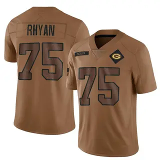 Green Bay Packers Men's Sean Rhyan Limited 2023 Salute To Service Jersey - Brown