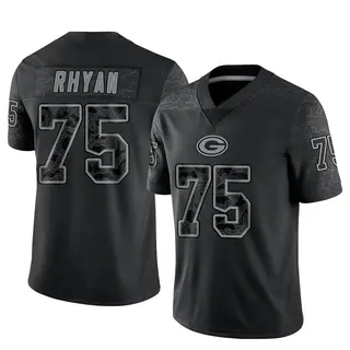 Green Bay Packers Men's Sean Rhyan Limited Reflective Jersey - Black