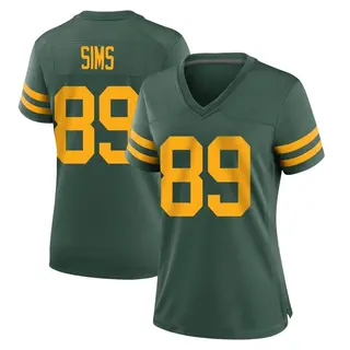 Green Bay Packers Women's Ben Sims Game Alternate Jersey - Green