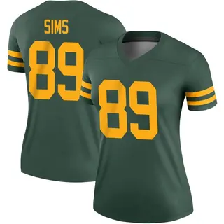 Green Bay Packers Women's Ben Sims Legend Alternate Jersey - Green