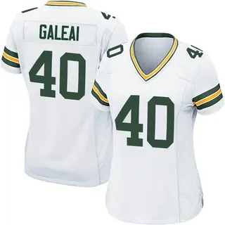 Green Bay Packers Women's Tipa Galeai Game Jersey - White