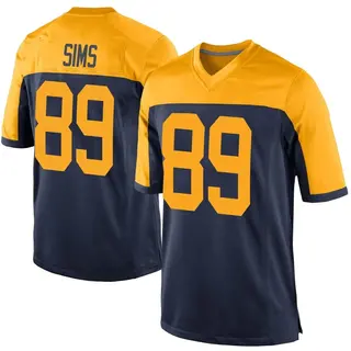 Green Bay Packers Youth Ben Sims Game Alternate Jersey - Navy