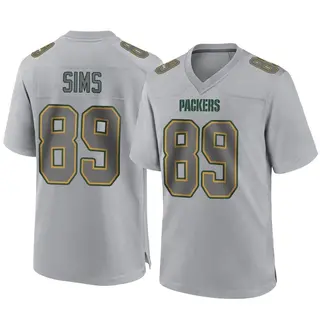 Green Bay Packers Youth Ben Sims Game Atmosphere Fashion Jersey - Gray