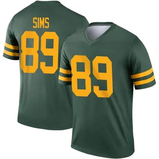 Green Bay Packers Youth Ben Sims Legend Alternate Jersey - Green