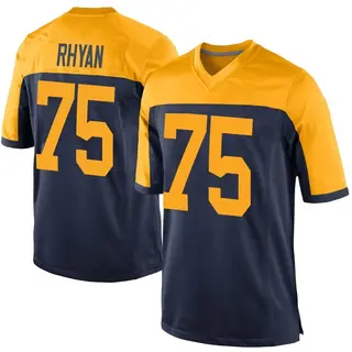 Green Bay Packers Youth Sean Rhyan Game Alternate Jersey - Navy