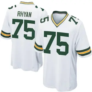 Green Bay Packers Youth Sean Rhyan Game Jersey - White